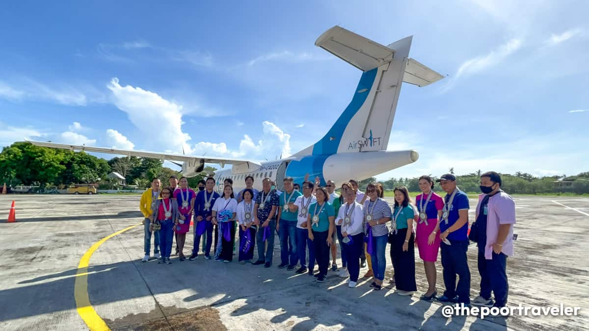 First flight of Air Swift Romblon