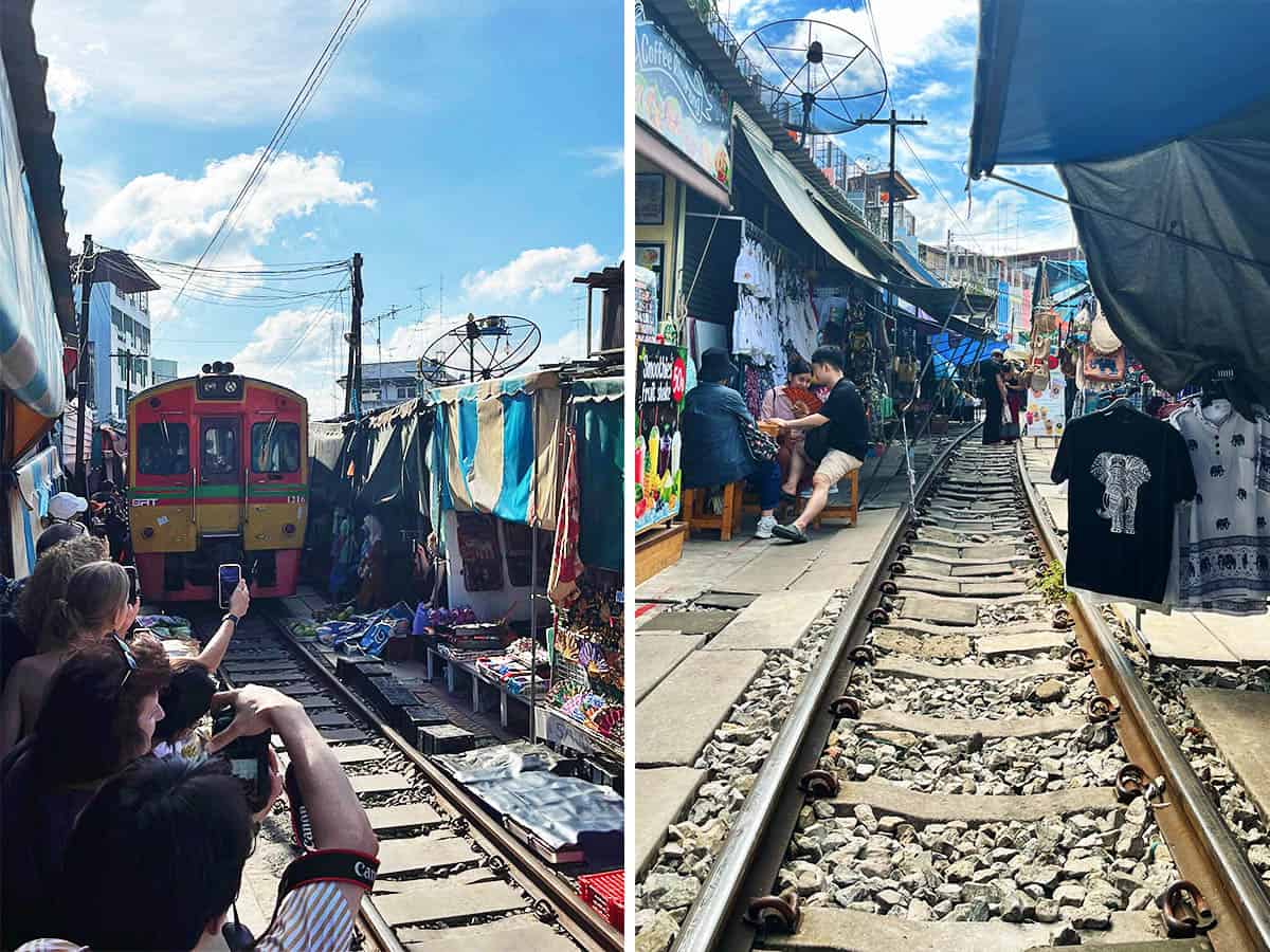 Maeklong Railway Market