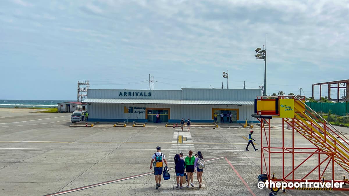 Terminal de llegadas del aeropuerto de Caticlán