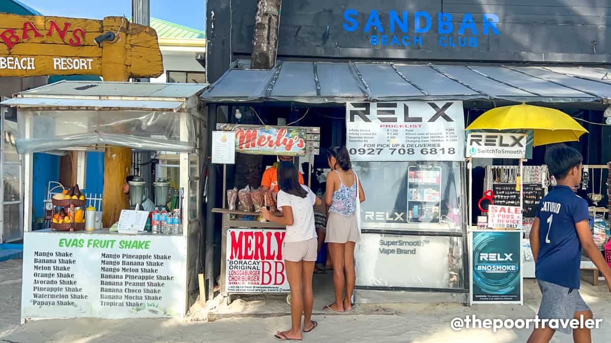 Merly's BBQ Boracay Location