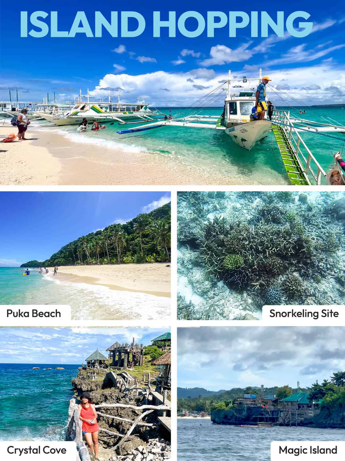 Itinerario de Boracay Island Hopping