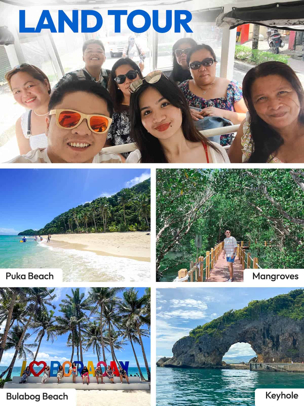 Boracay Land Tour Itinerary
