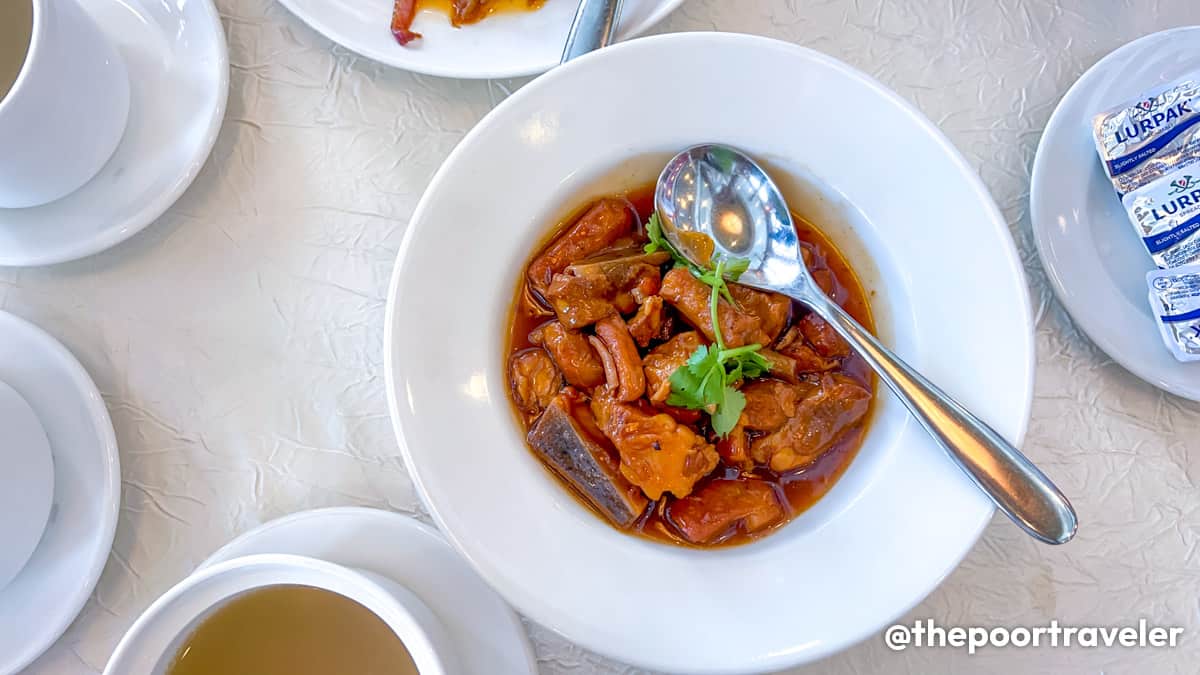 Chinese dish at Dream Dining Resorts World Cruise