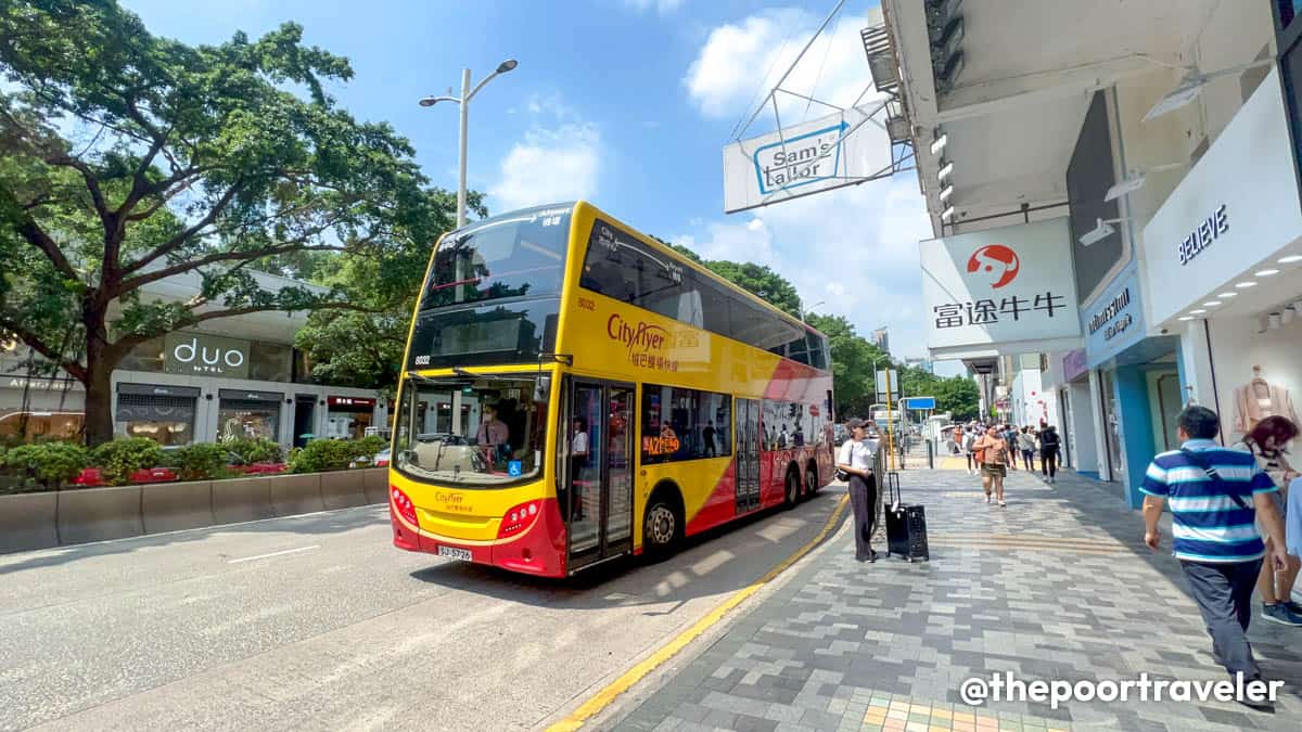 A21 Bus Stop Middle Road Nathan Road Tsim Sha Tsui Station
