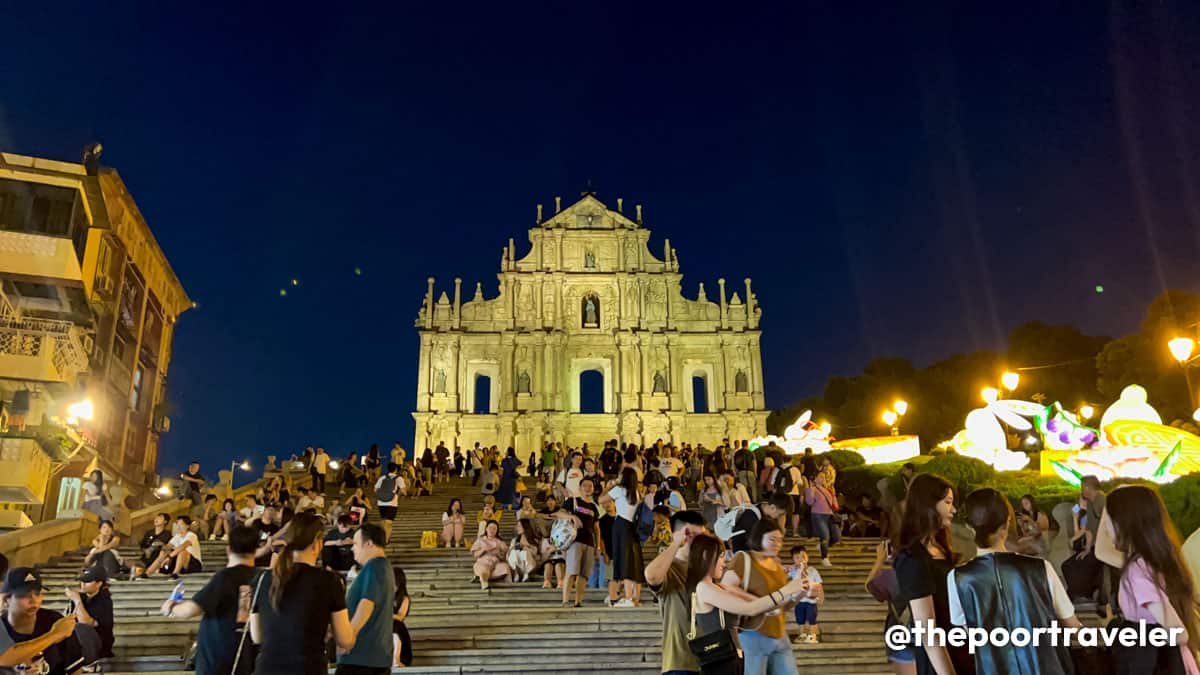 Ruins of St Paul's at Night