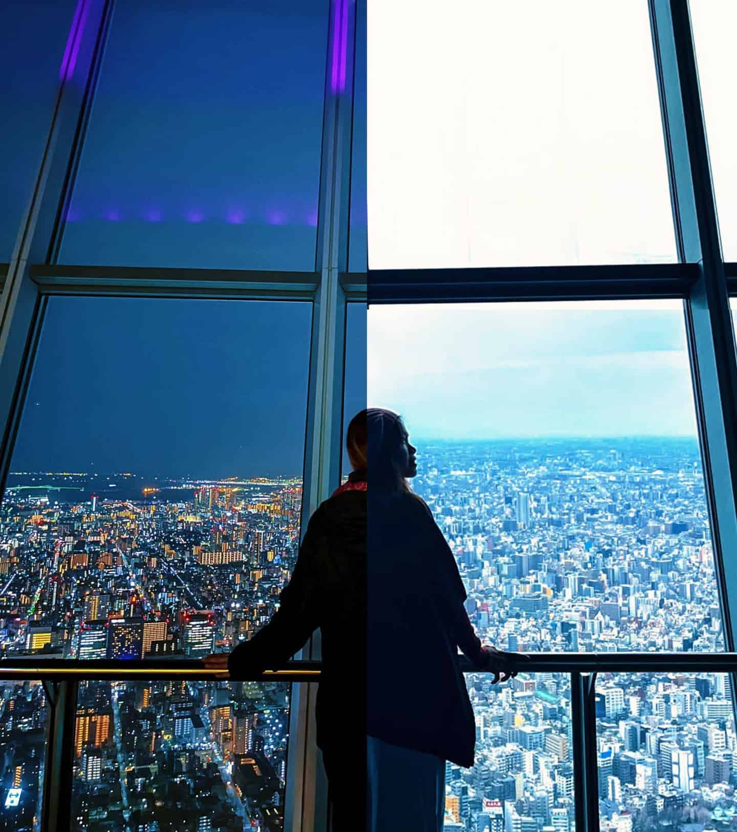 Tokyo SkyTree Day and Night