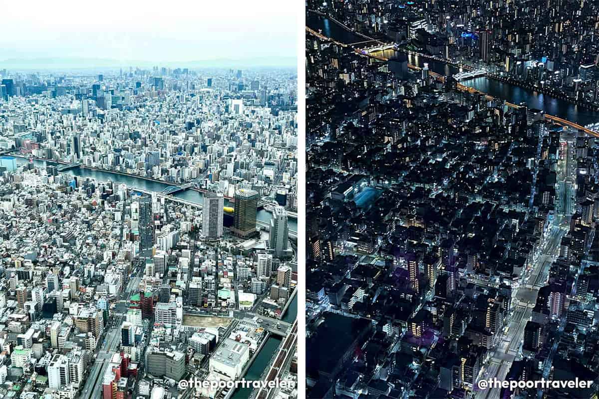 View from Tokyo SkyTree Day Night
