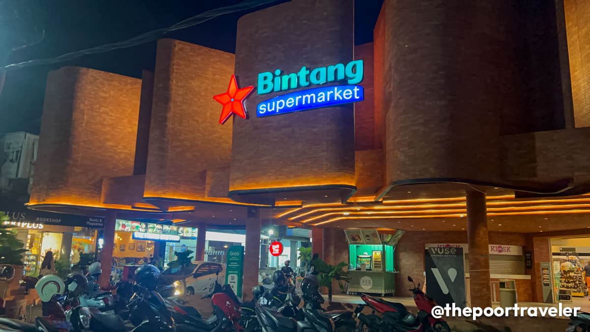 Just one of the supermarkets in Indonesia where you can buy potable water