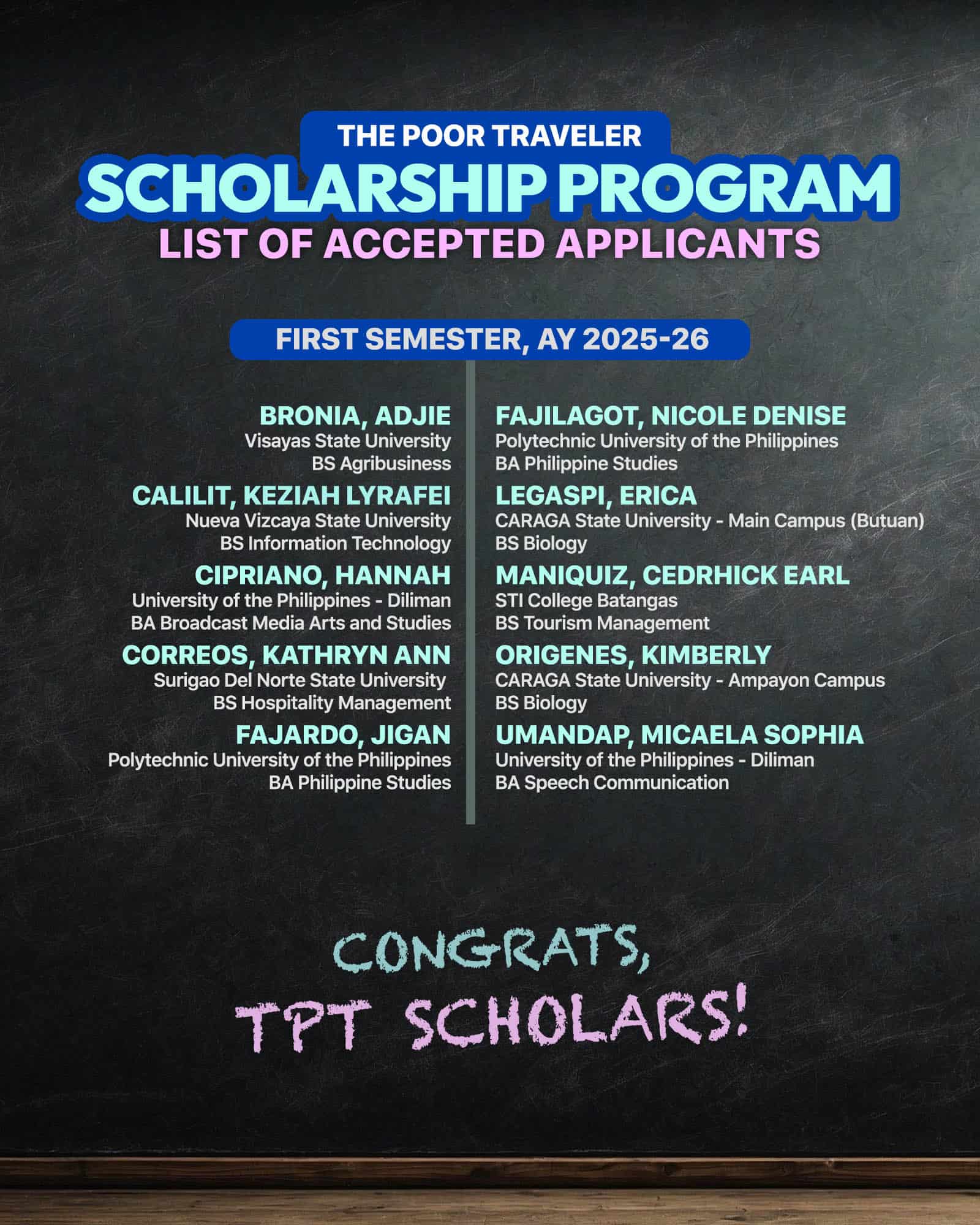 Scholarship RESULTS 2025-26 Blog