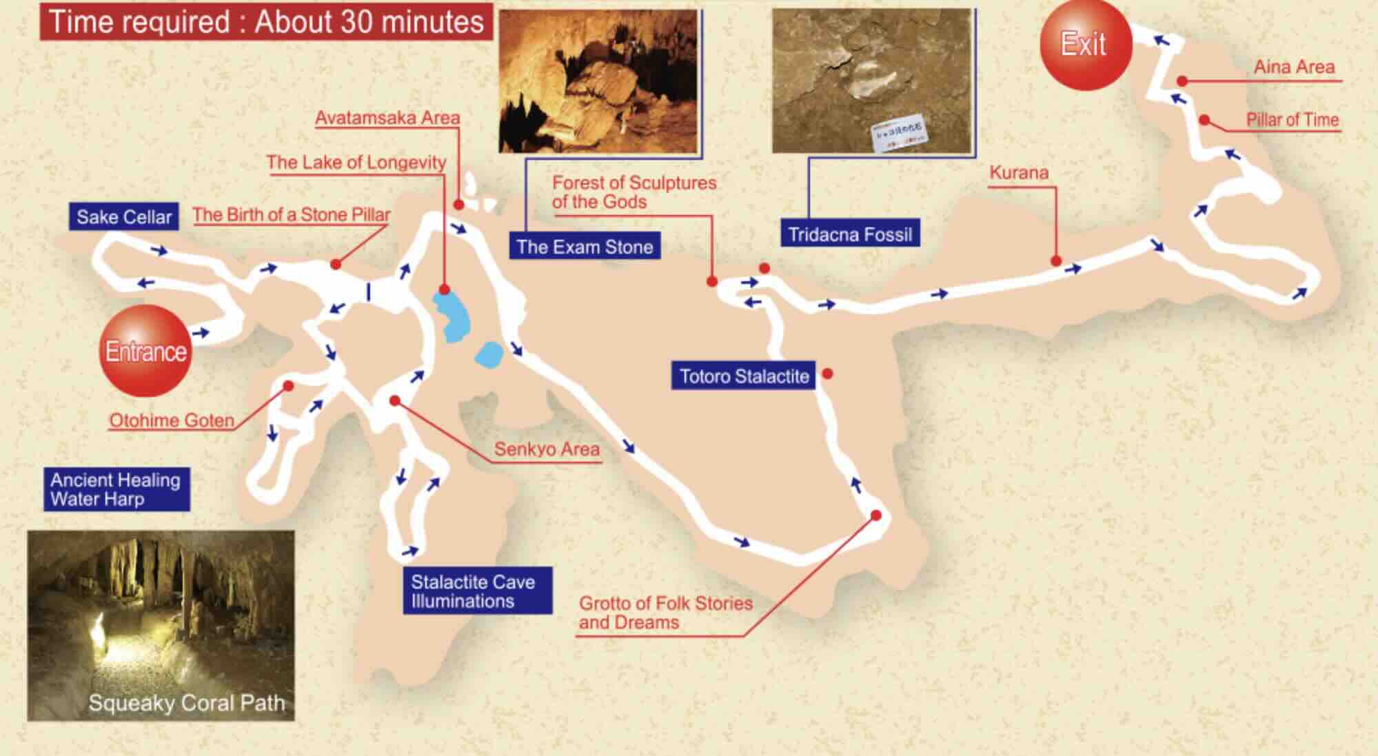 Ishigaki Limestone Cave Map