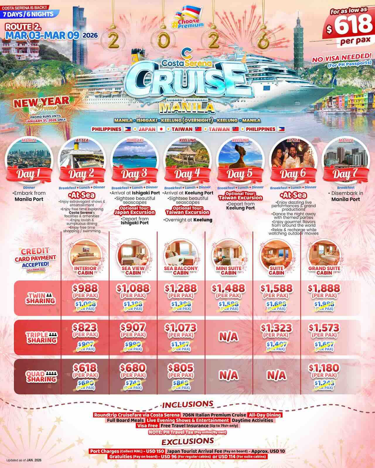 Route 2 Costa Serena 2026