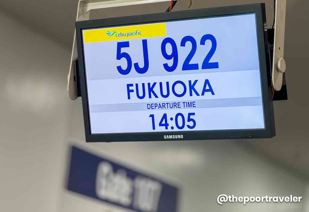 NAIA 3 Boarding Gate Departure Time