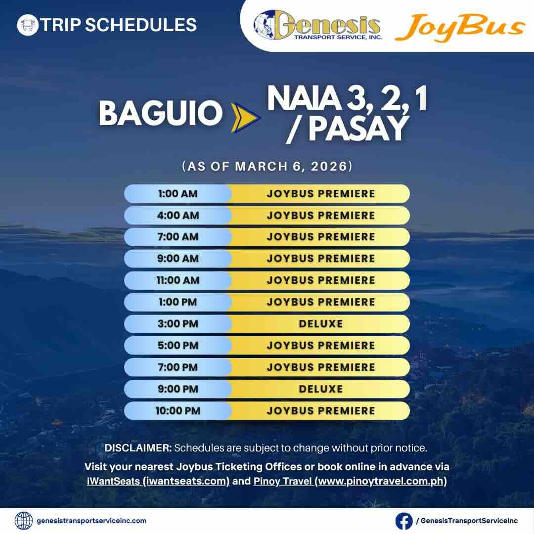 Baguio_NAIA3_2_1 and Pasay Genesis