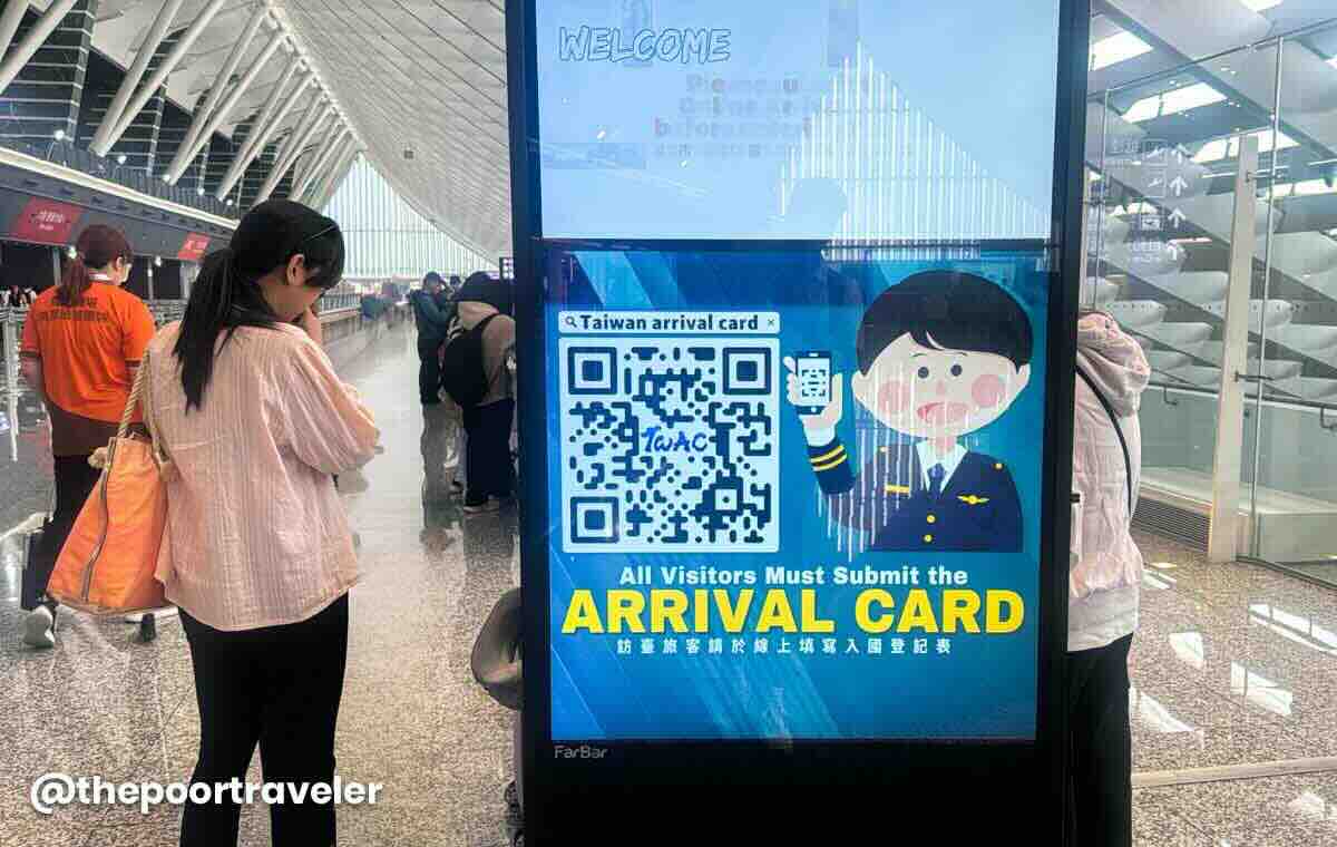 Taiwan Arrival Card