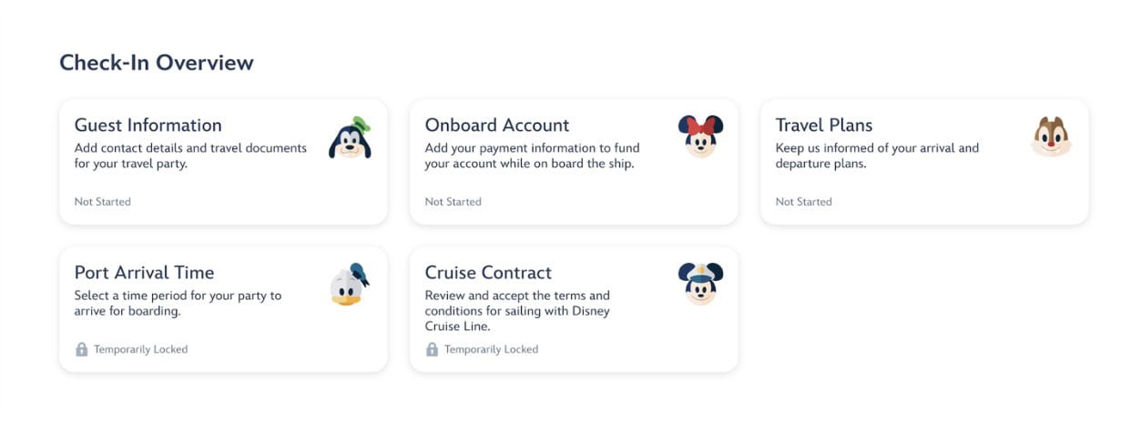 Disney Adventure Check-in Overview