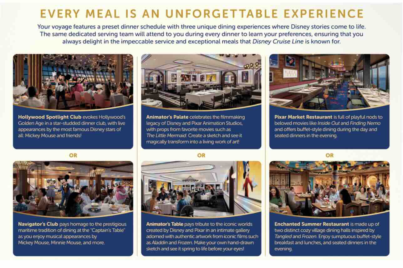 Rotational Dinner Restaurant Disney Adventure